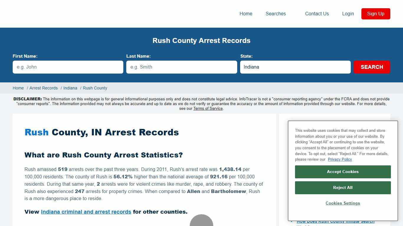 Rush County, IN Arrests & Jail Inmate Records